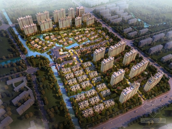 [江苏]环湖地块现代风格高层住宅区规划设计方案文本（...-1