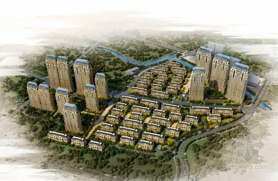 [上海]新中式风格高层住宅建筑设计方案文本-1
