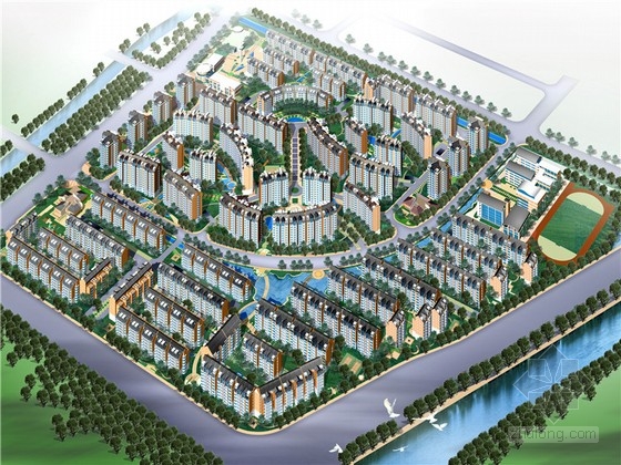 [浙江]现代风格住宅小区规划设计方案文本-1