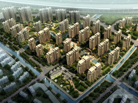 [上海]新古典风格高层住宅区规划设计方案文本（知名地产...-1