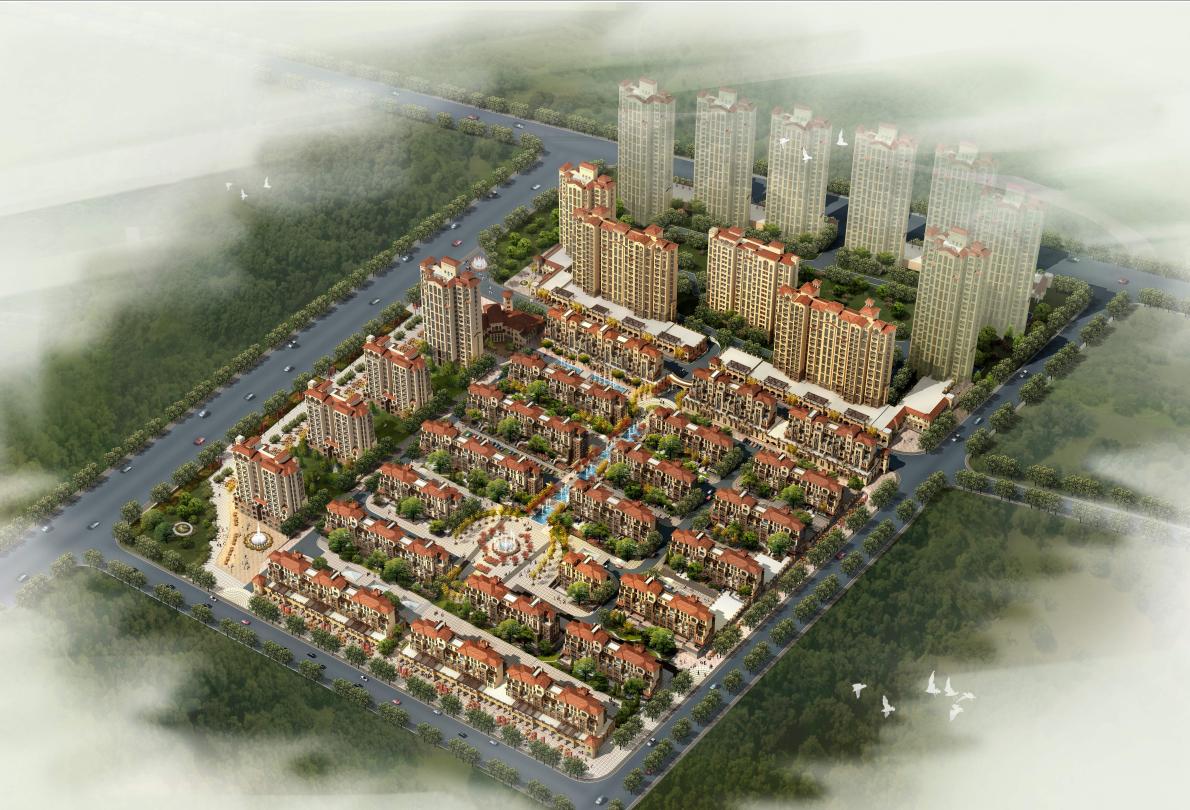 [山东]高层异域西班牙风情住宅建筑设计方案文本-1