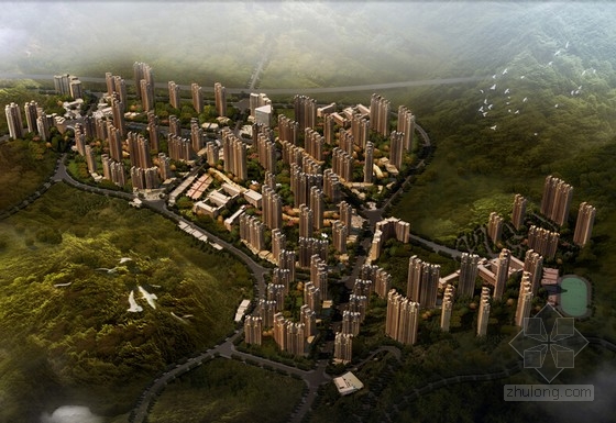 [贵州]大型生态宜居住宅区规划及单体建筑设计方案文本-1
