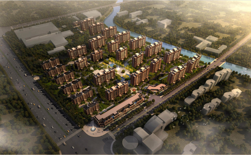 [上海]高层住宅及花园式洋房、联排式住宅建筑设计方案文.-1