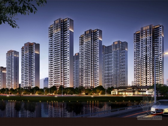 [南京]artdeco风格高层住宅区规划设计方案文本-1
