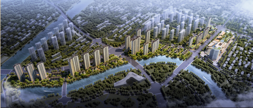 [上海]龙湖高层平层住宅及商业及配套建筑设计方案文本-1