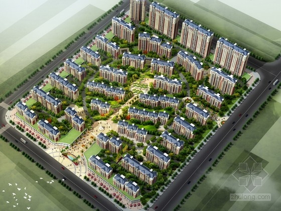 [河南]欧式风格住宅区规划方案文本(含CAD)-1