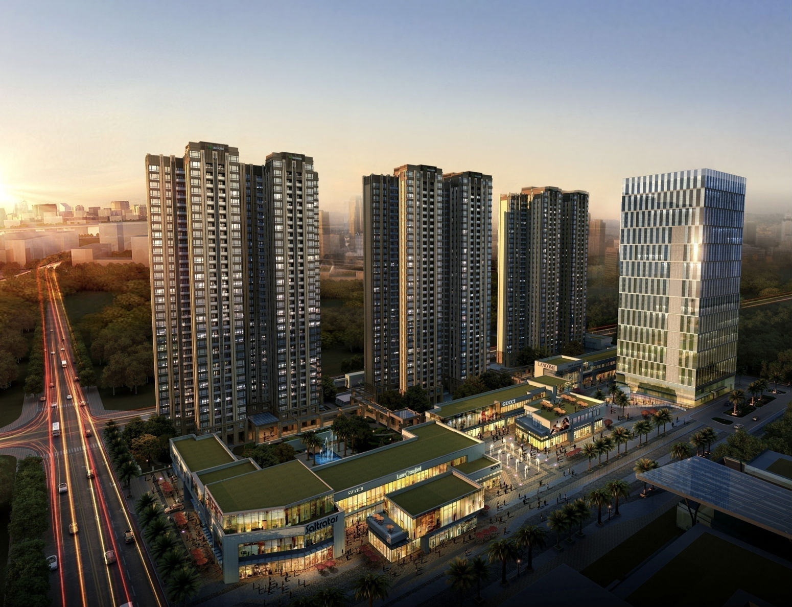 [上海]UA国际禅城绿地中心一期建筑设计方案文本-1