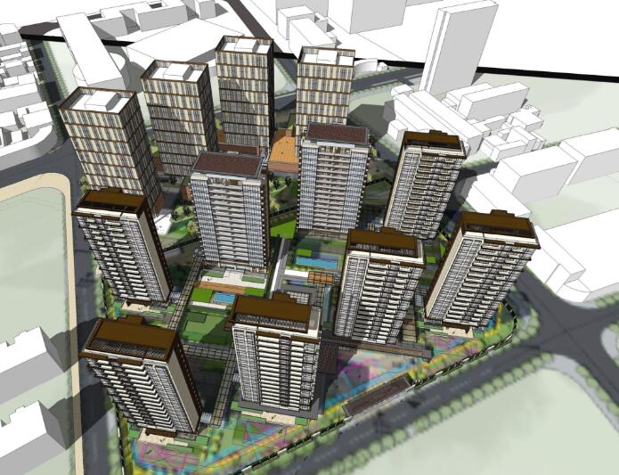 [上海]住宅居住区建筑设计方案文本-1