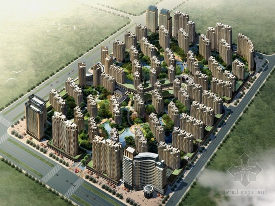 [江苏]高层现代风格住宅区规划设计方案文本（含CAD）-1
