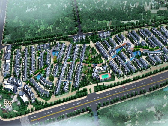 [都江堰]某住宅小区青城二期建筑设计方案及规划文本-1