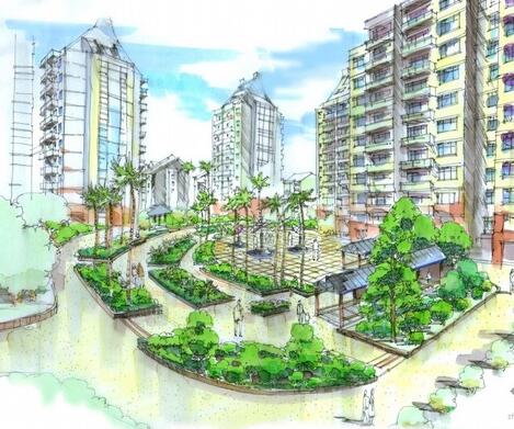 [温州]某住宅小区建筑结构景观绿化投标方案及施工图（佳...-1