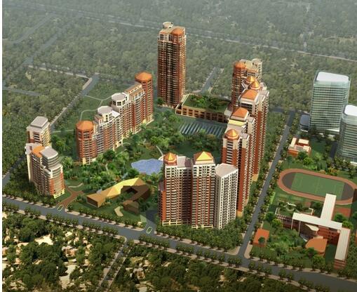 [北京红领巾公园]某住宅小区建筑方案设计-1