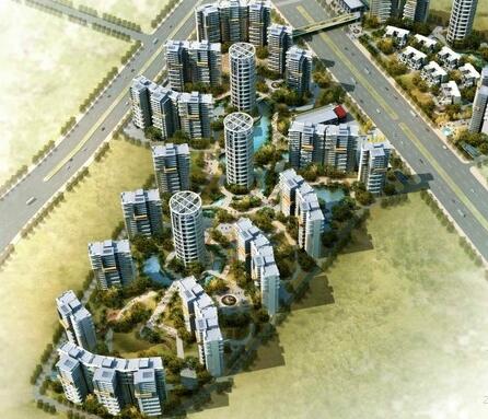[广州]现代风格高层住宅区规划及单体设计方案文本-1