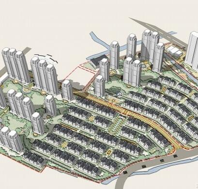 [浙江]artdeco风格住宅区规划及单体建筑设计方案文本（...-1