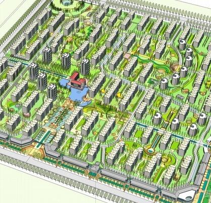 [山东]新古典风格高层住宅区规划及单体设计方案文本（知...-1
