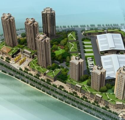 [重庆]现代风格高层住宅区规划设计方案文本（含物流交易...-1