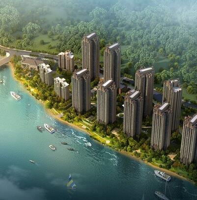 [重庆]32层现代风格高档住宅区建筑设计方案文本（含CAD...-1