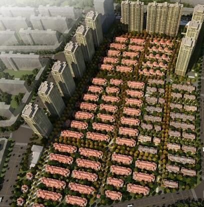 [北京]现代风格高层住宅及联排别墅区规划设计方案文本-1