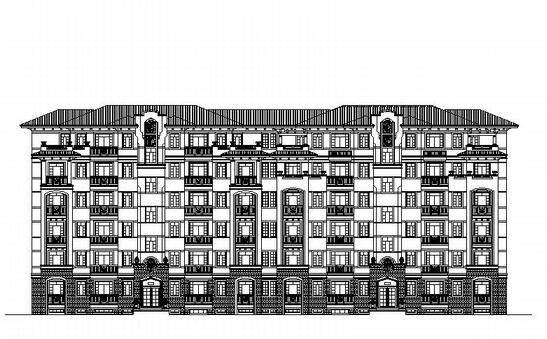 [江西新余]某六层板式花园住宅楼建筑施工图-1