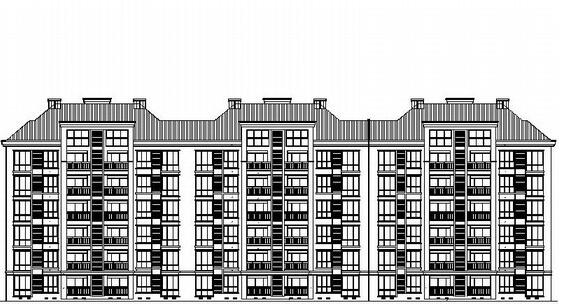 [湖南]某六层欧式住宅建筑施工图-1