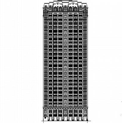 [浙江]现代风格高层住宅区规划设计施工图（含140余页图...-1