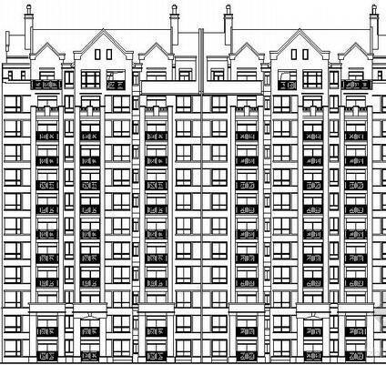 [上海]11层现代风格高层住宅楼建筑设计施工图-1