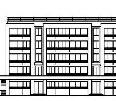 某五层单身宿舍建筑方案图-1
