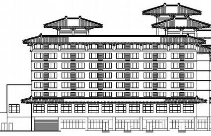 [西安毓兴]某仿古高档八层公寓建筑施工图-1