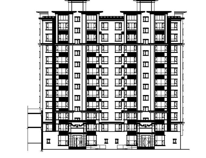 [宁夏]高层新中式风格住宅小区建筑施工图（含商业会所建...-1