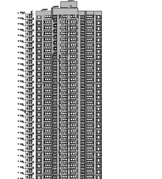 [广东]高层塔式住宅建筑施工图(含商业建筑及多栋住宅楼...-1