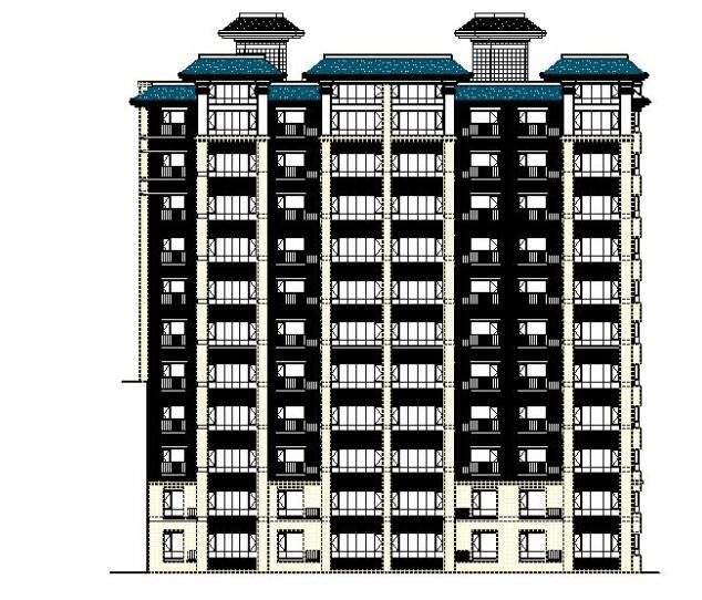 [宁夏]框剪结构多高层住宅及商业建筑施工图-1