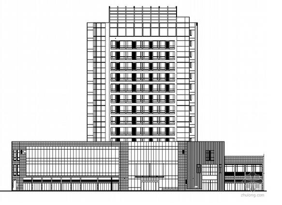 某沿街十四层酒店式公寓建筑施工图-1