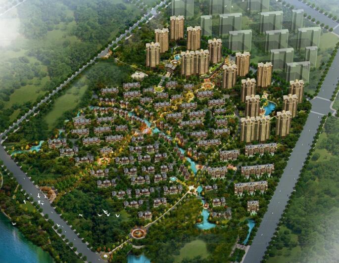 [河北]高端别墅区及高层住宅居住区建筑方案设计文本-1