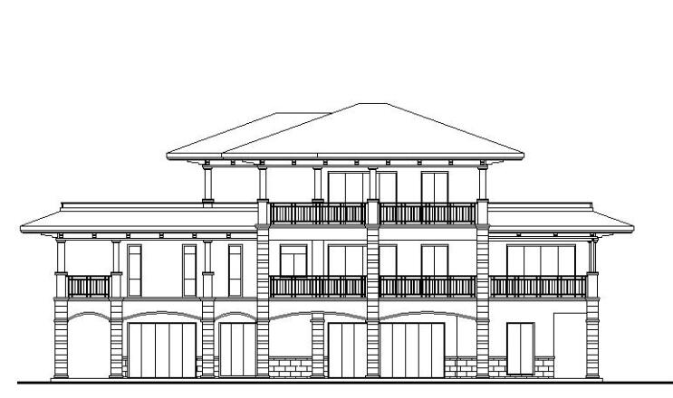 现代风格别墅二层建筑设计文本（包含效果图）-1