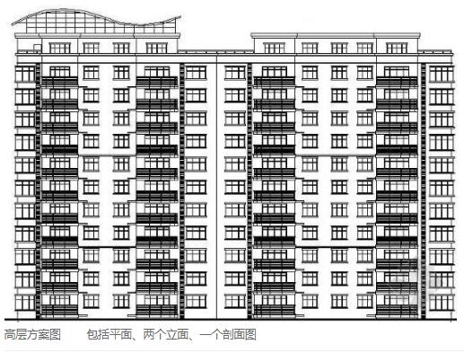 高层住宅建筑方案图-1