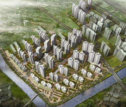 [上海]景观式现代风格高层住宅区规划设计方案文本-1