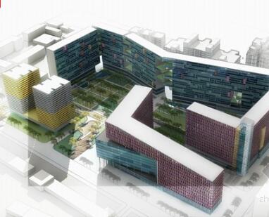 [北京]现代风格商务住宅小区概念设计（两个方案）-1