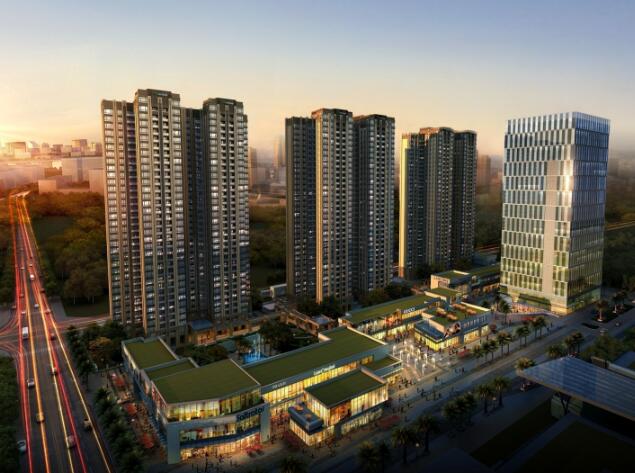 [广东]绿地中心住宅、商业、办公建筑设计方案文本（汇报...-1