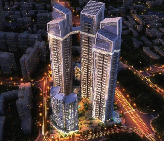[四川]超高层建筑现代风格住宅建筑概念规划及单体方案...-1