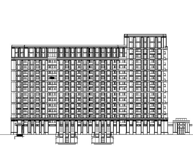 [江苏]无锡绿城居住区建筑施工图设计（欧陆风格）-1