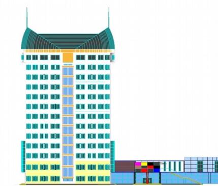 [包头]城市规划馆设计——高层办公楼-1