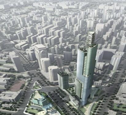 [南京]某国际商务中心建筑单体设计方案-1