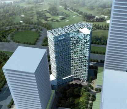 [深圳]某24层知名企业办公综合体建筑方案文本（99.8米）-1
