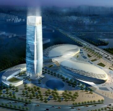 [广东]某知名企业39层办公大楼建筑方案文本（199.85米）-1