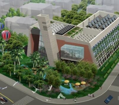 [镇江]某绿色节能社区服务办公楼设计方案文本-1
