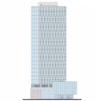 [上海]知名企业高层办公楼建筑设计方案文本（知名设计院...-1