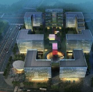 [上海]现代风格高层办公综合体建筑设计方案文本-1