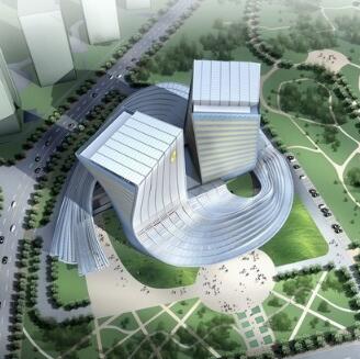 [北京]14层斜密柱钢结构知名传媒中心建筑设计方案文本（...-1