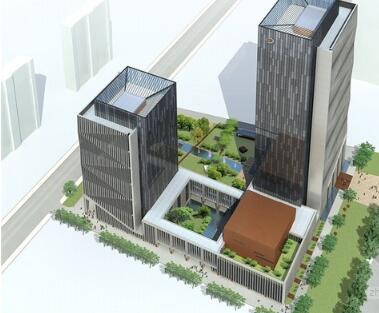 [山东]现代风格绿色科研楼及公寓建筑设计方案文本-1