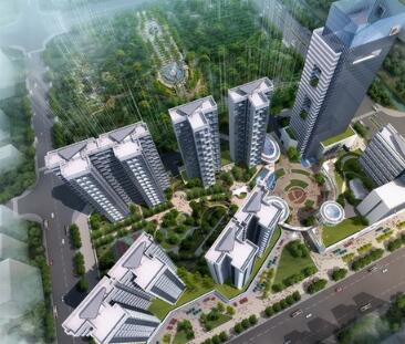 [广东]现代风格办公及住宅地块规划设计方案文本-1